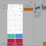ETRON onRetail POS Zuzahlung Eingabe