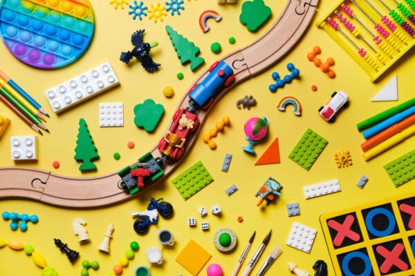 Sortiment an Spielwaren welche im ETRON onRetail Kassensystem für Spielwarenhändler hinterlegt sind