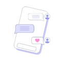 Grafik: Texting am Telefon